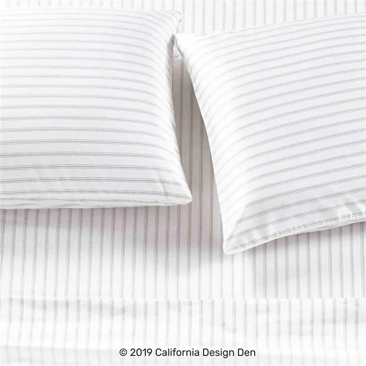 Bleached White Hotel Stripe Fabric suppliers